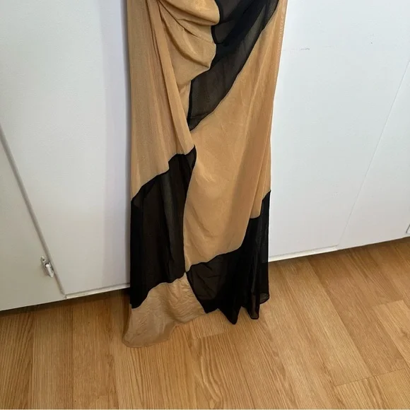 NWOT Retrofete Ford Mesh Dress Black Nude Size Large - Picture 7 of 11